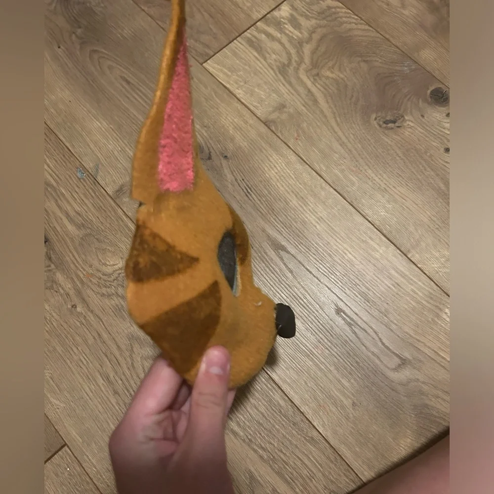 Fully felted and painted mask!